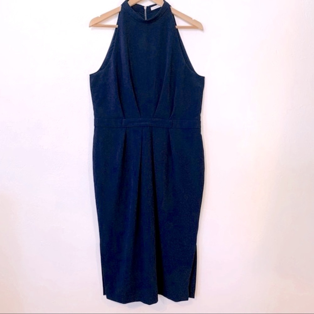 Office dress - COOPER ST Navy Halter Neck Midi Dress Size 12​​